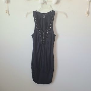Black Sleeveless Bodycon Mini Dress Size Medium